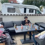 Gäste beim Sommerfest von Pflegedienst Minga in München
